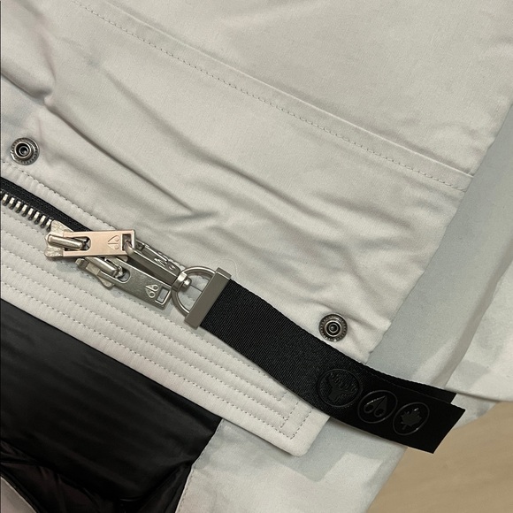 Moose Knuckles Women's Light Gray down Jacket - Picture 2 of 8